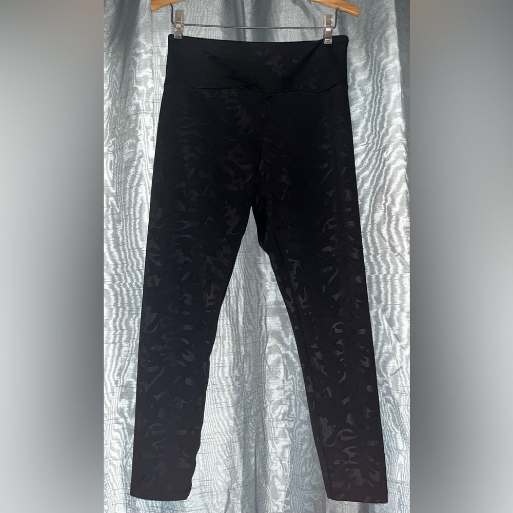 Black Patterned Leggings